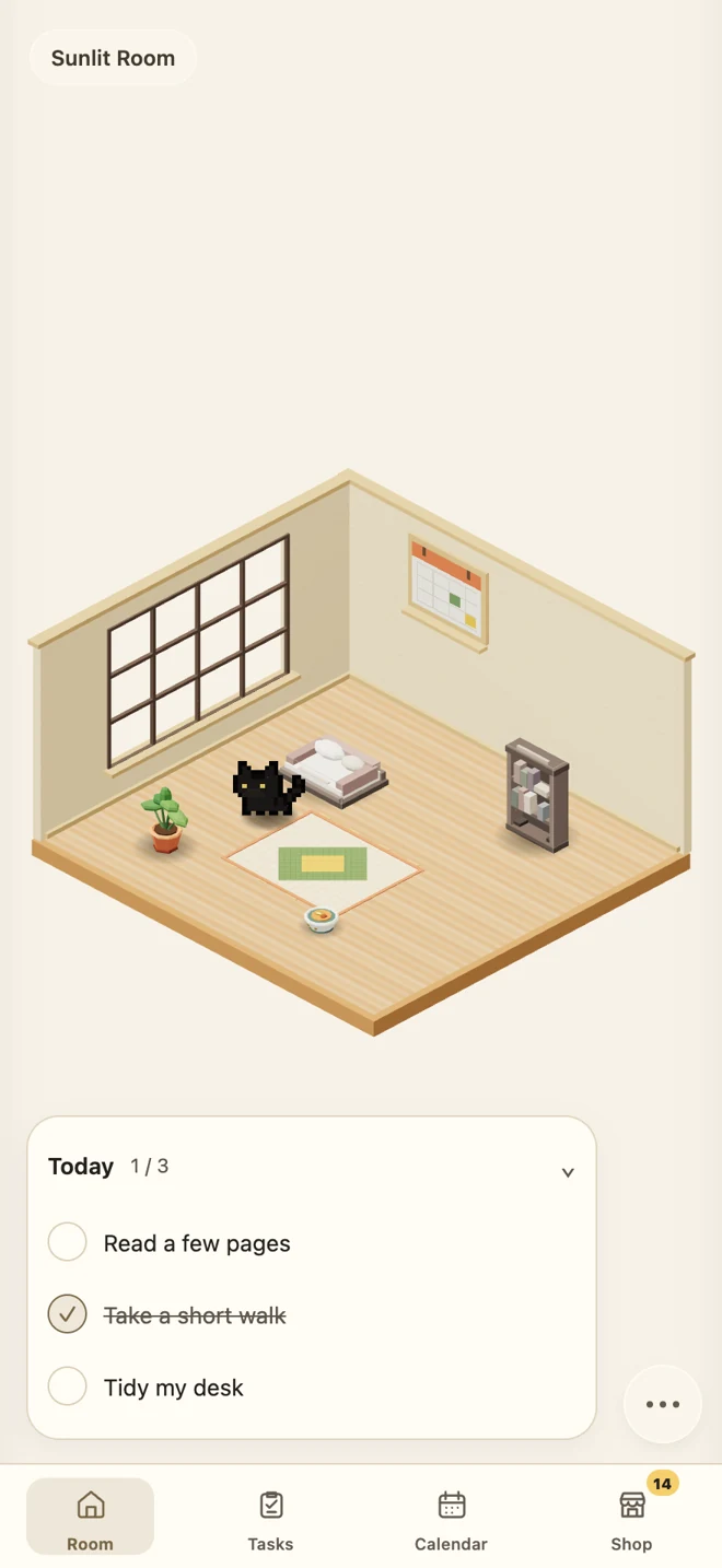 Actual Yahamiao room and today’s task list
